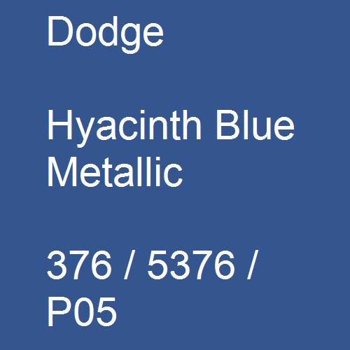 Dodge, Hyacinth Blue Metallic, 376 / 5376 / P05.